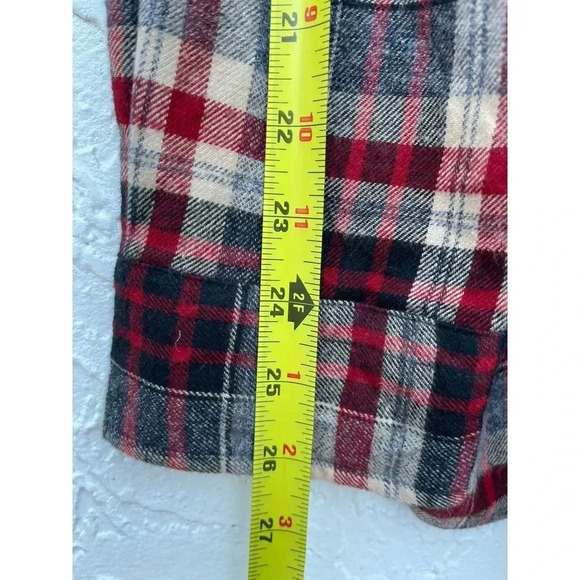 Red Head Brand Co Adult Flannel Checkered Long Sleeve Collared Shirt Red Sz 2XL - Picture 9 of 10
